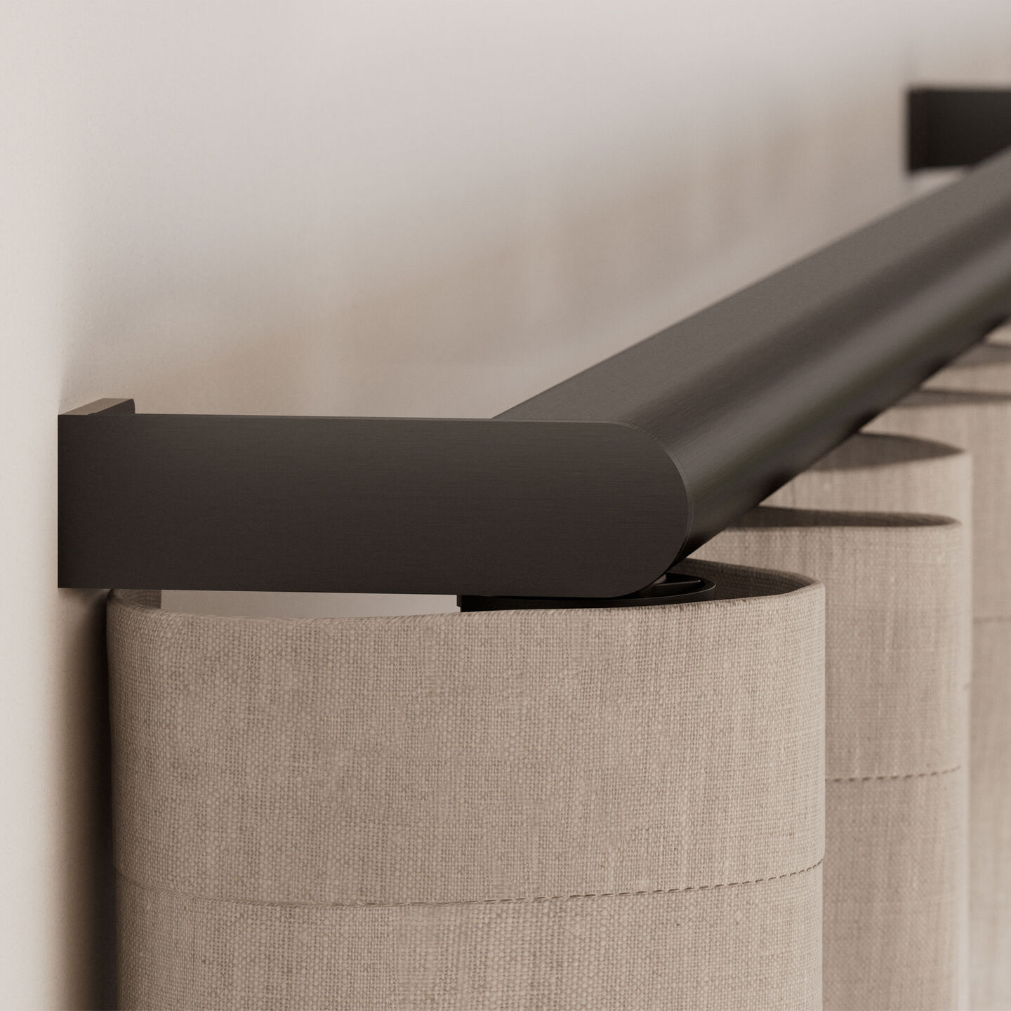 Palladiom Pinchpleat Drapery - Straight Track, D105 Drive
