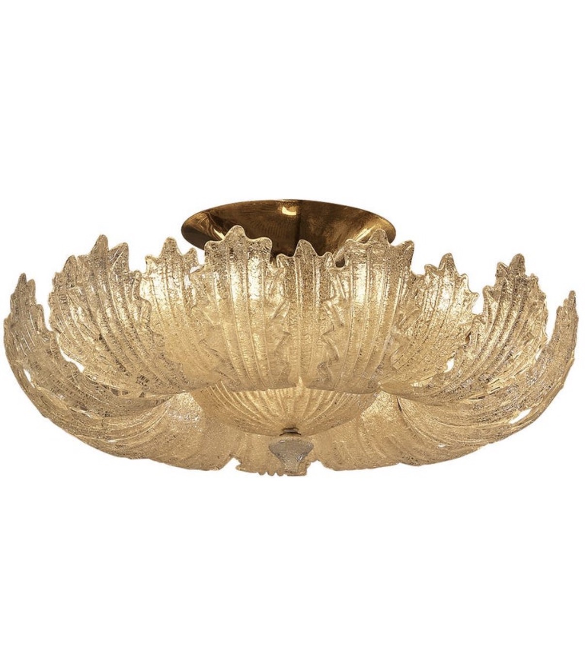 Crystal Glass Flush Mount